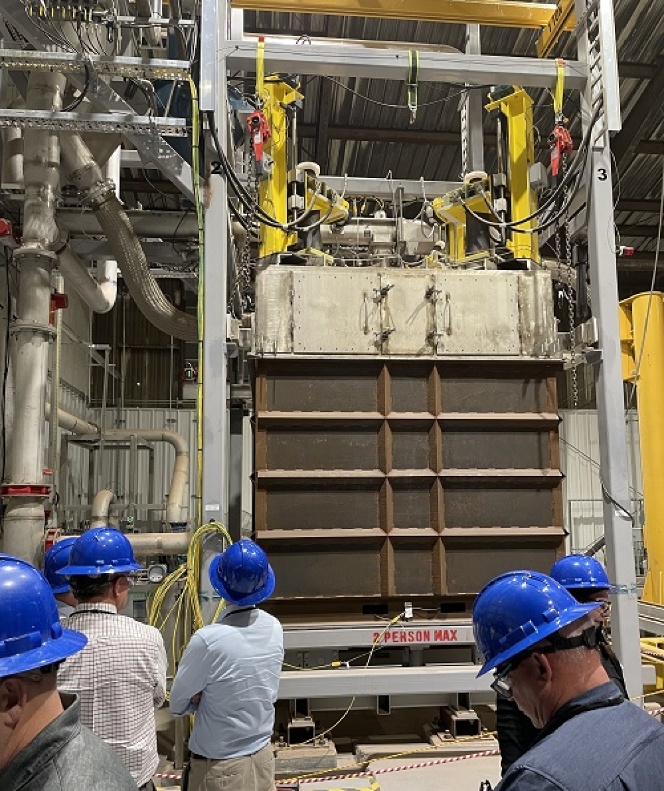 EM Senior Advisor William “Ike” White tours the Veolia GeoMelt facility located at Waste Control Specialists in Andrews, Texas.