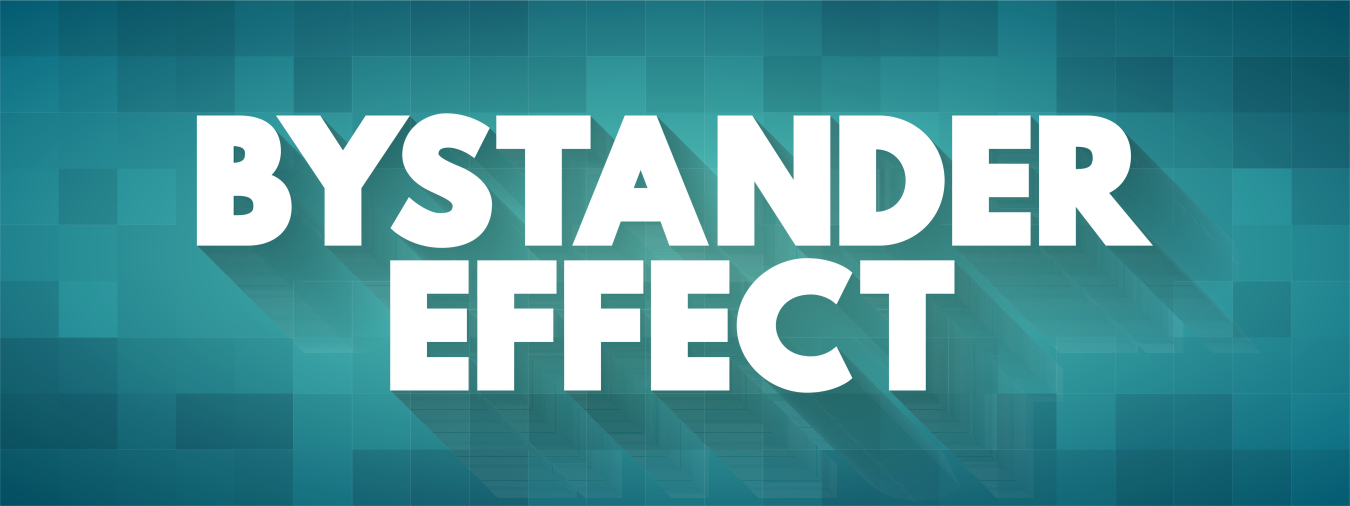 Bystander Effect text concept background