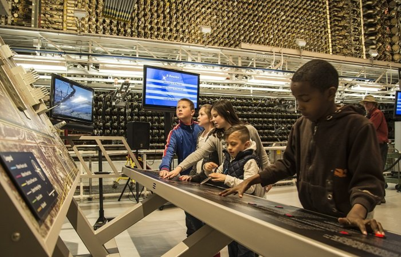 In this 2016 photo, schoolchildren explore the B Reactor, a popular field trip destination for elementary, middle and high schools.