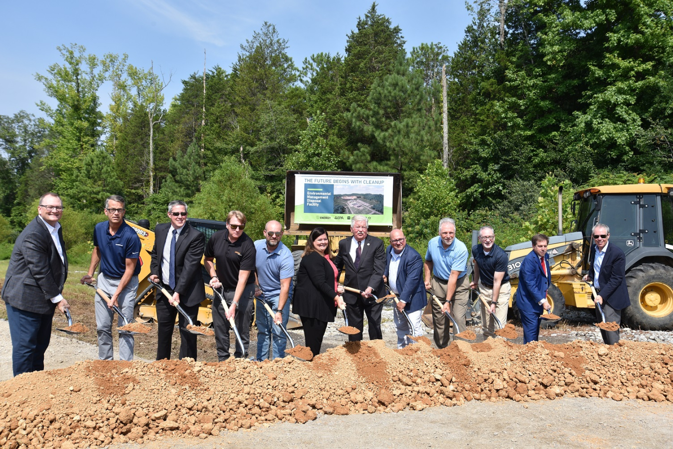 Officials break ground on EMDF on August 2, 2023