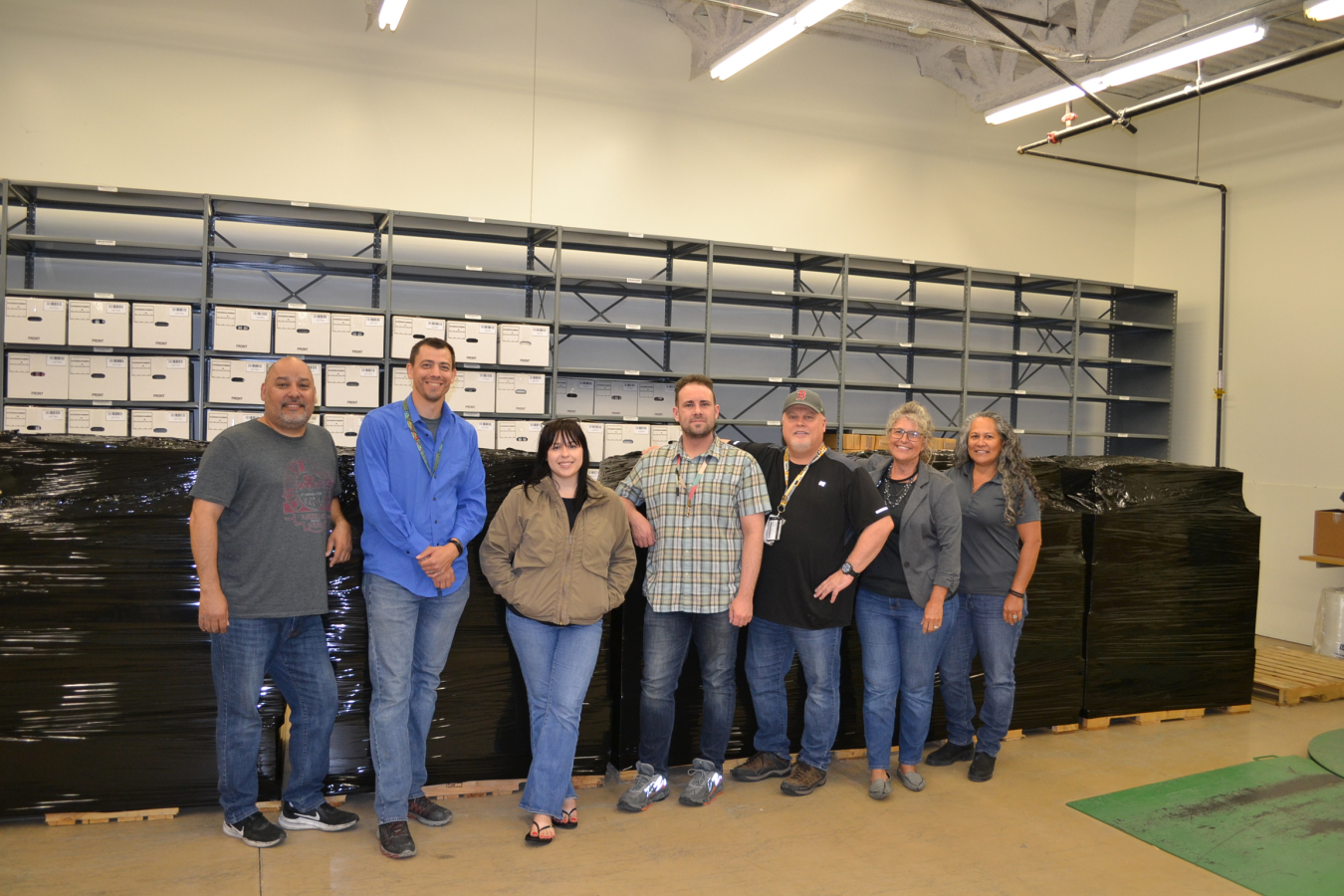 Members of the information security and records management teams with Hanford Site contractor Hanford Mission Integration Solutions prepared an extensive shipment of classified documents for delivery to the U.S. National Archives and Records Administration near Washington, D.C.