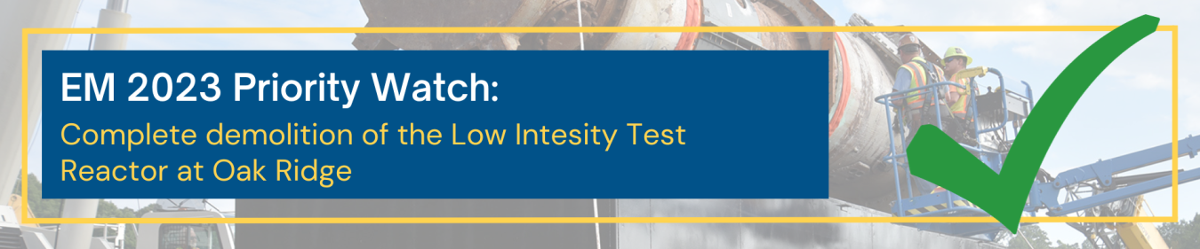 Oak Ridge Low Intensity Reactor Priority Banner graphic 