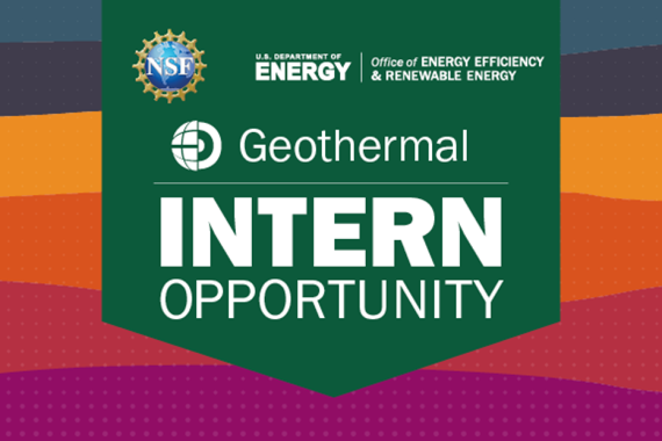 Geothermal INTERN Opportunity graphic