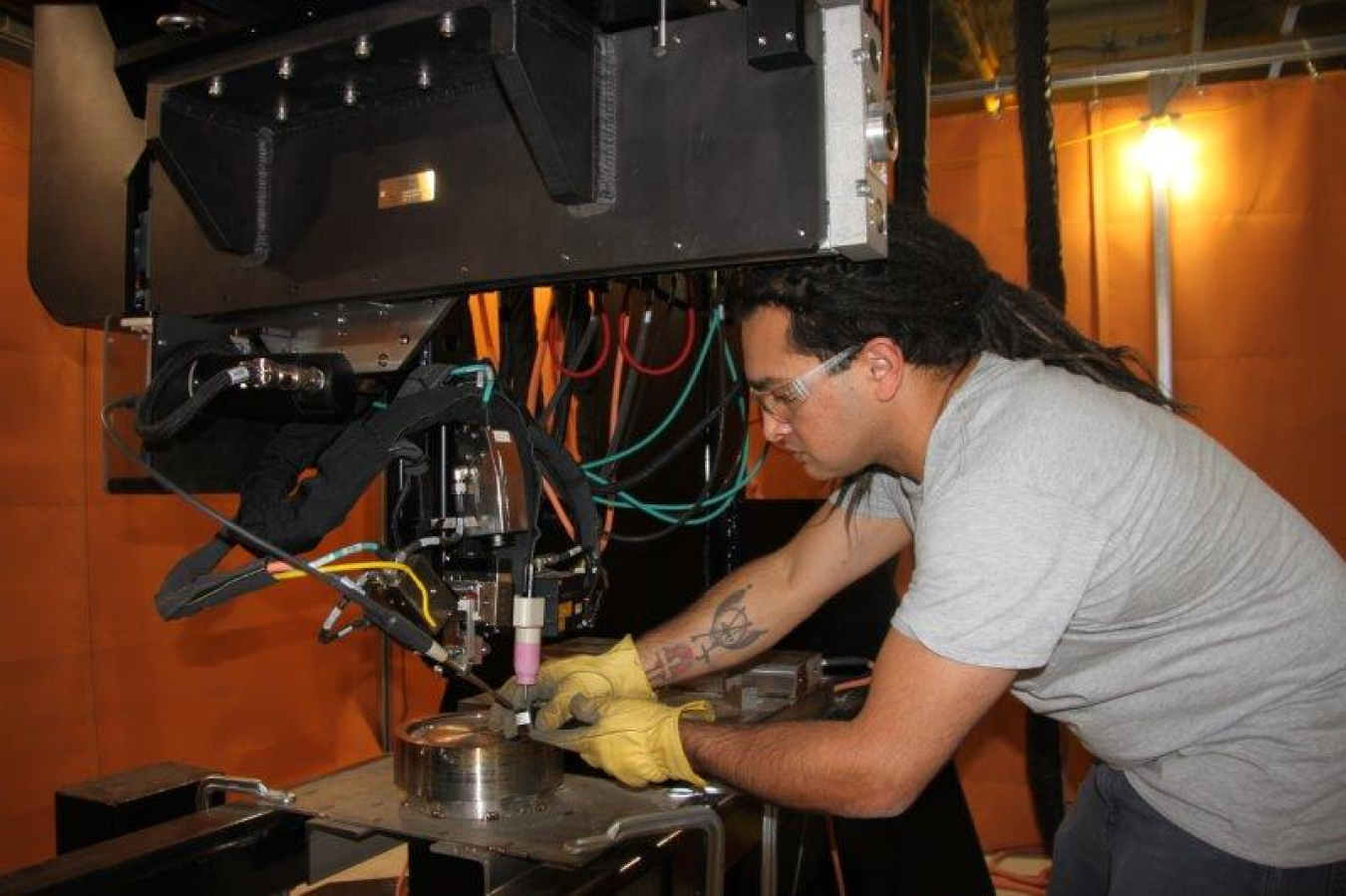 Photo of welder working