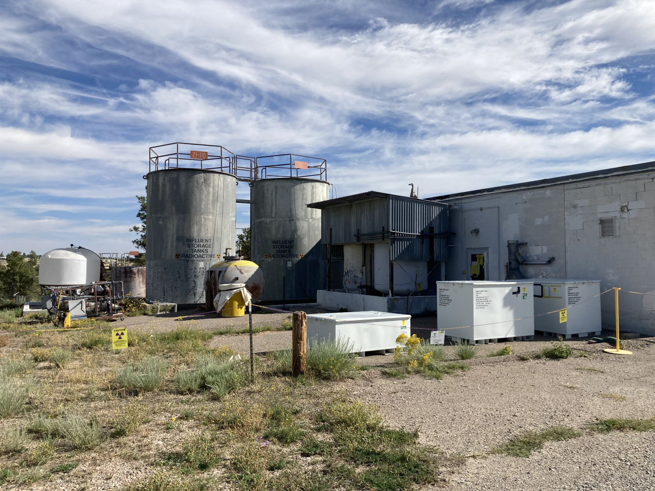 Photo of building old radiological liquid waste facility