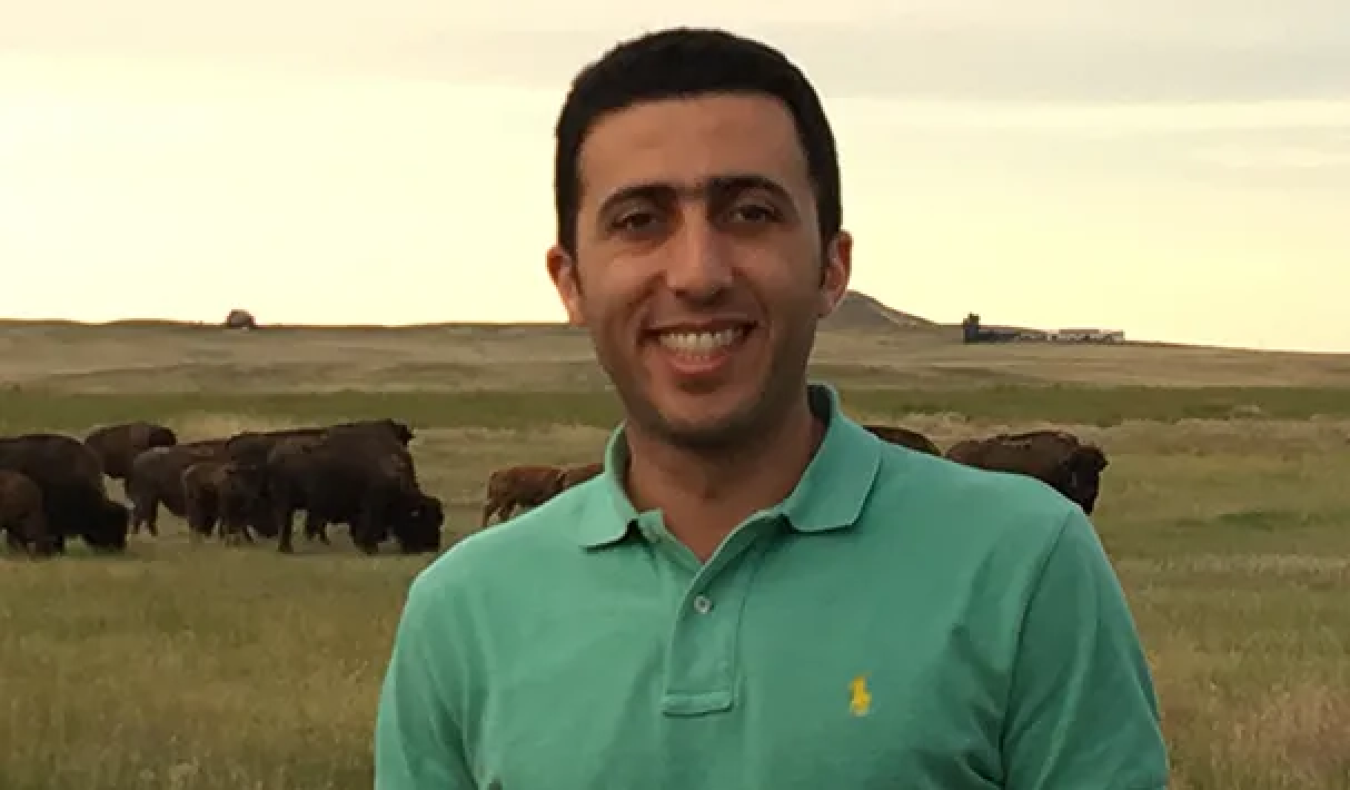 Man standing in field