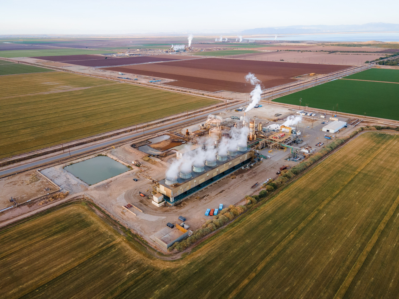 Geothermal plant near Salton Sea