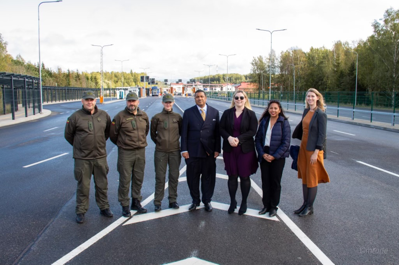 Frank Rose at Medininkai Border Crossing between Lithuania and Belarus