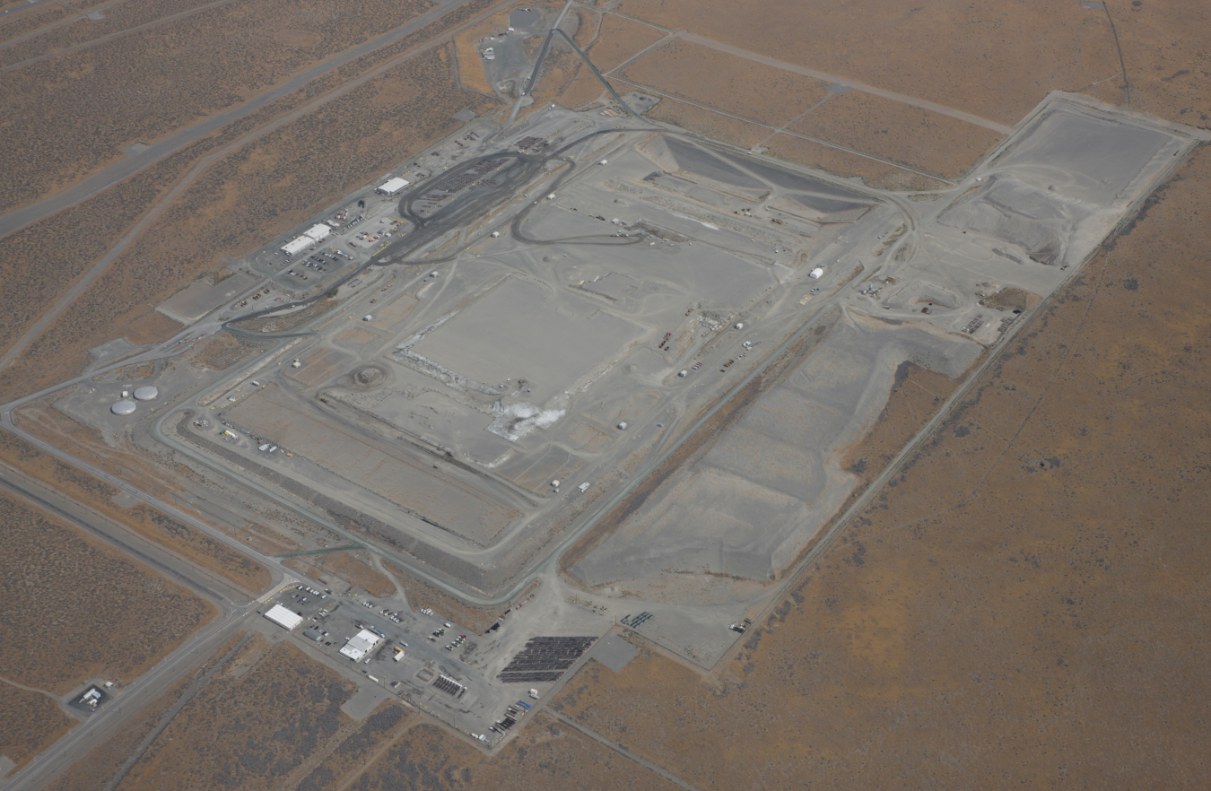 Aerial shot of a large factory