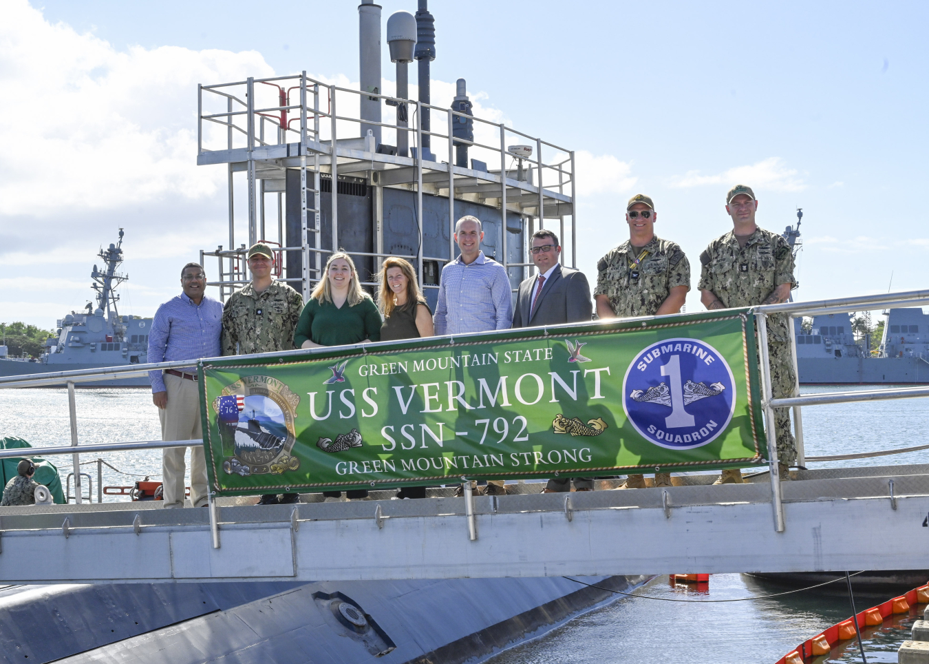 Frank Rose at USS Vermont