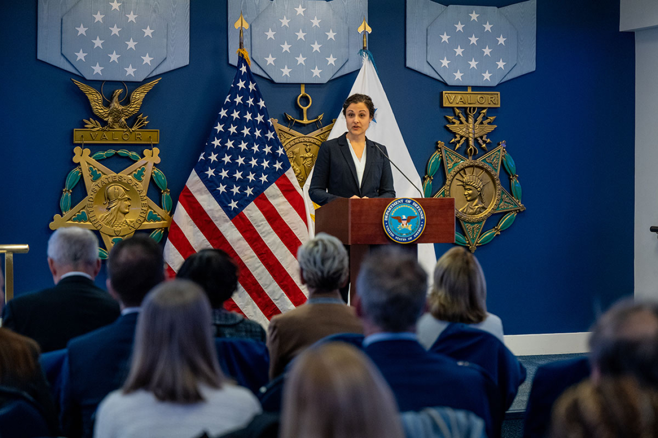 FEMP Director Mary Sotos speaks at the event.