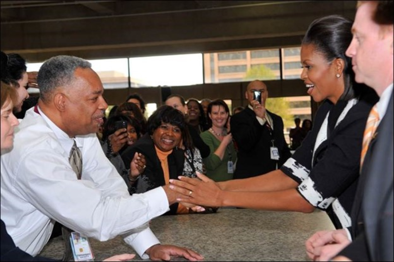 Dr. Greenaugh and Michelle Obama