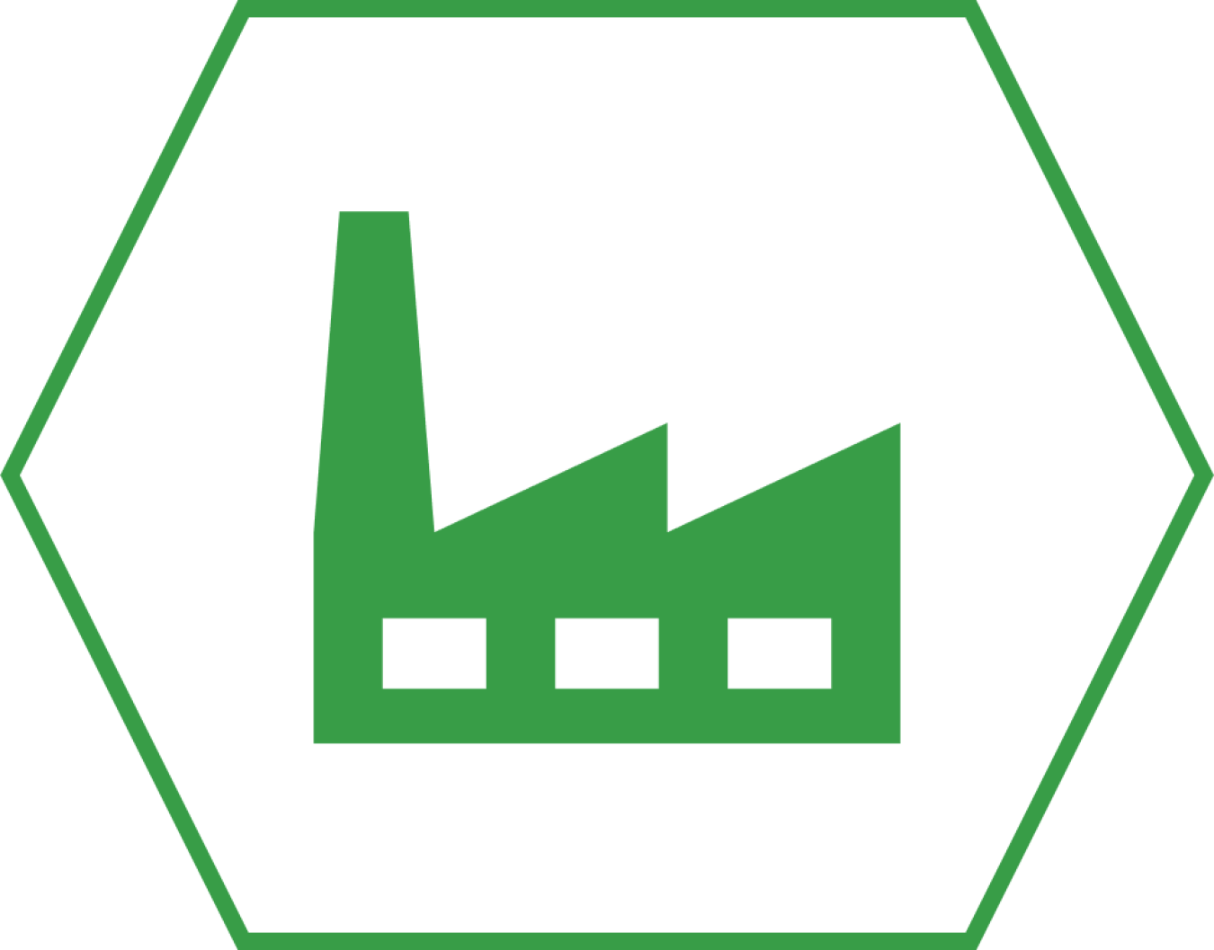 An icon of a factory