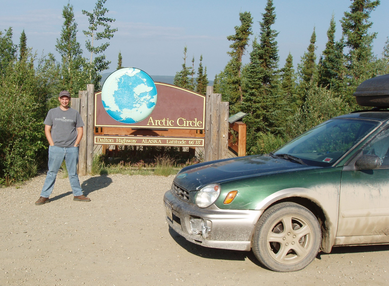 Nick Palso on the Dalton Highway in 2007.