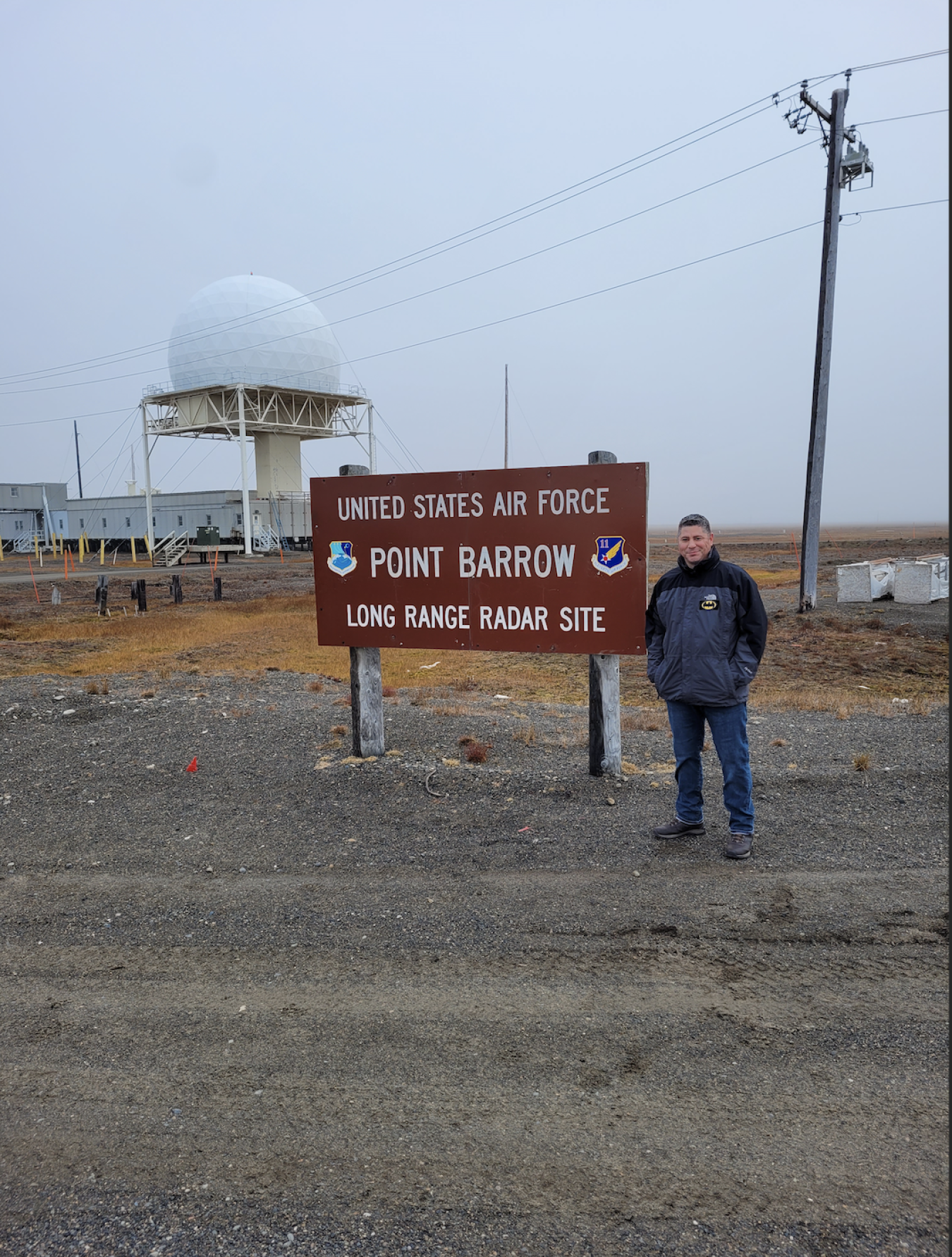 Daniel Tercero at Point Barrow, Alaska - his favorite spot in the Arctic