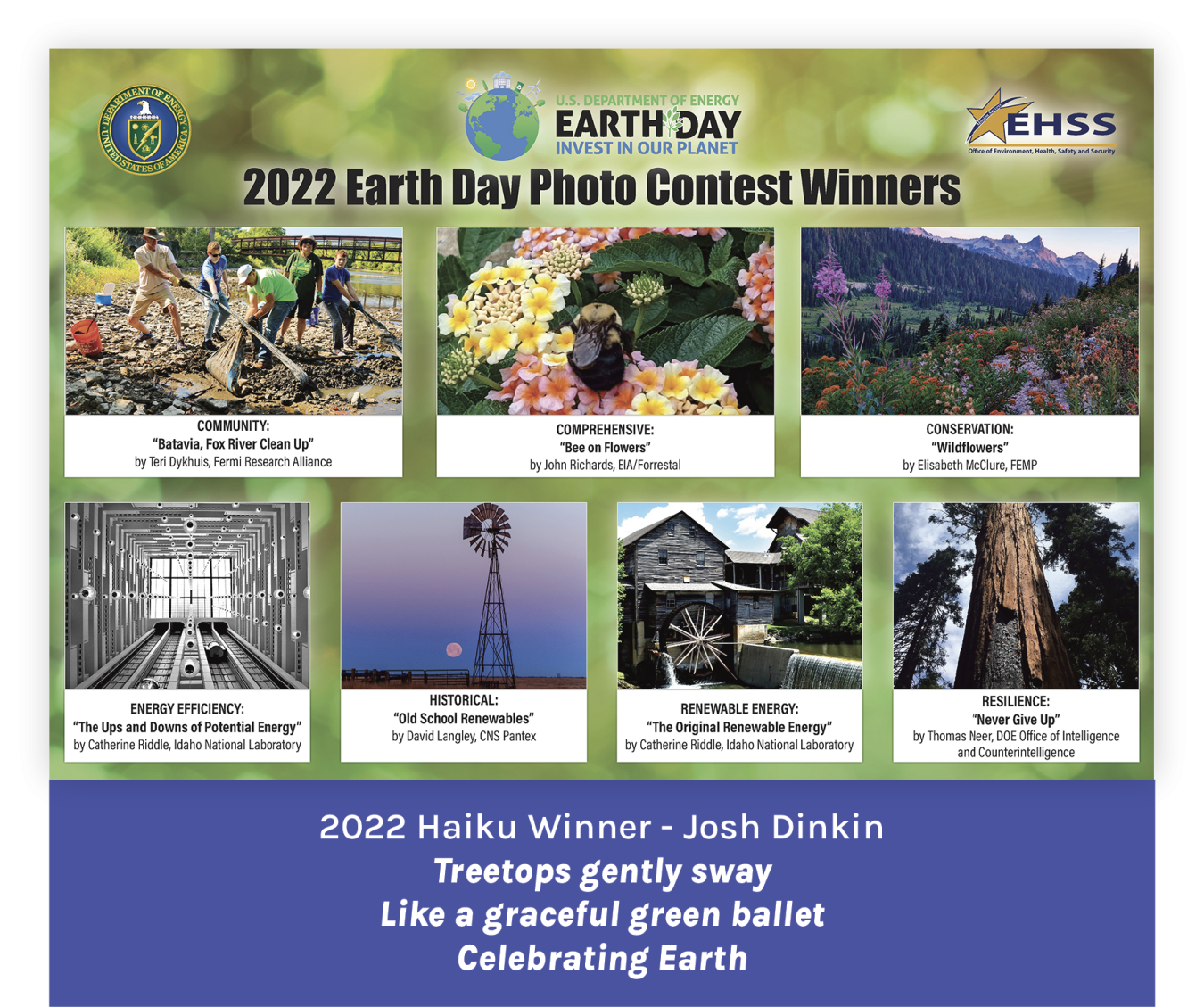 2022 Earth Day Photo and Haiku Winners