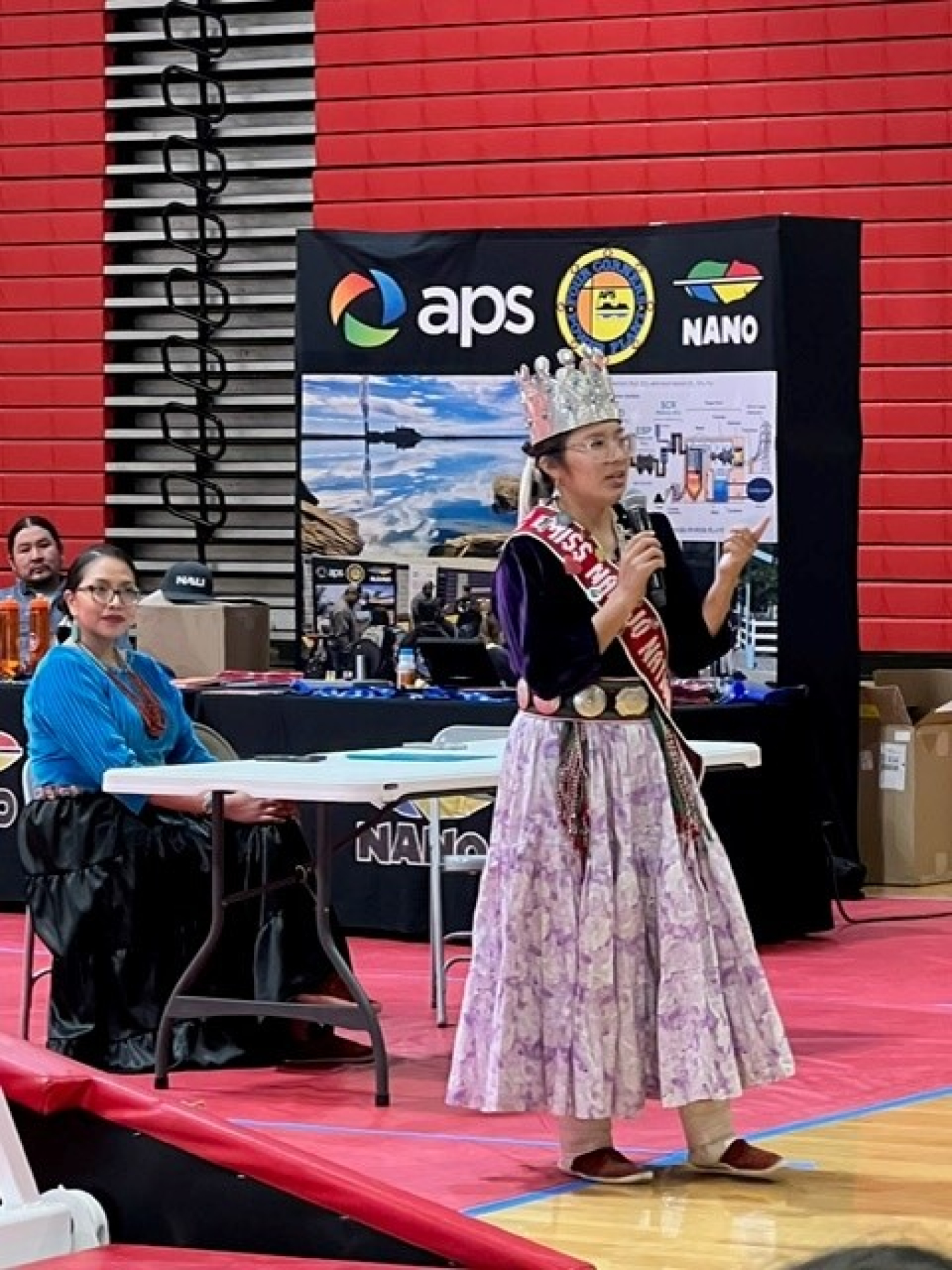 Miss Navajo Nation Amy Begaye speaking