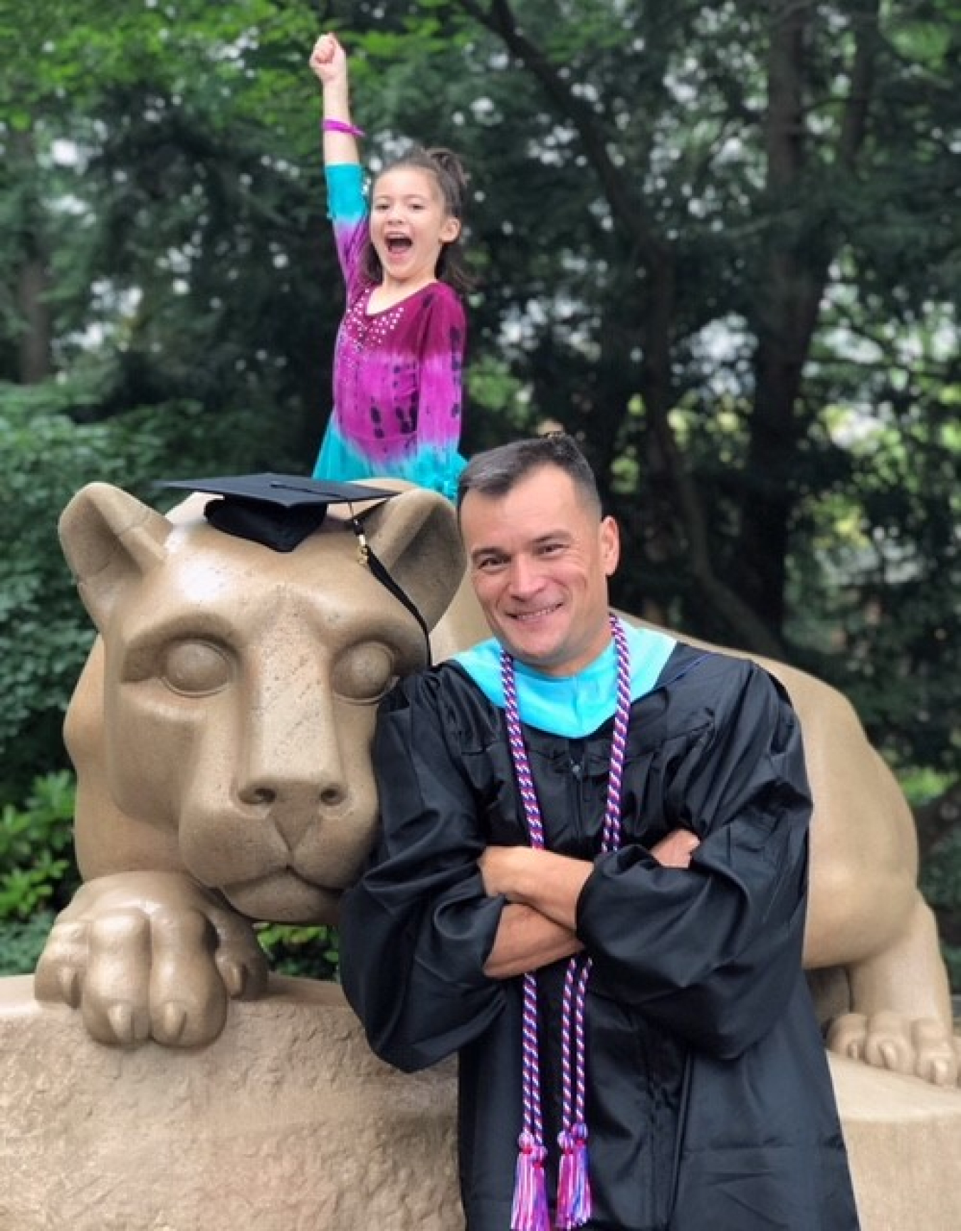 Chris Padgett at Penn State University graduation