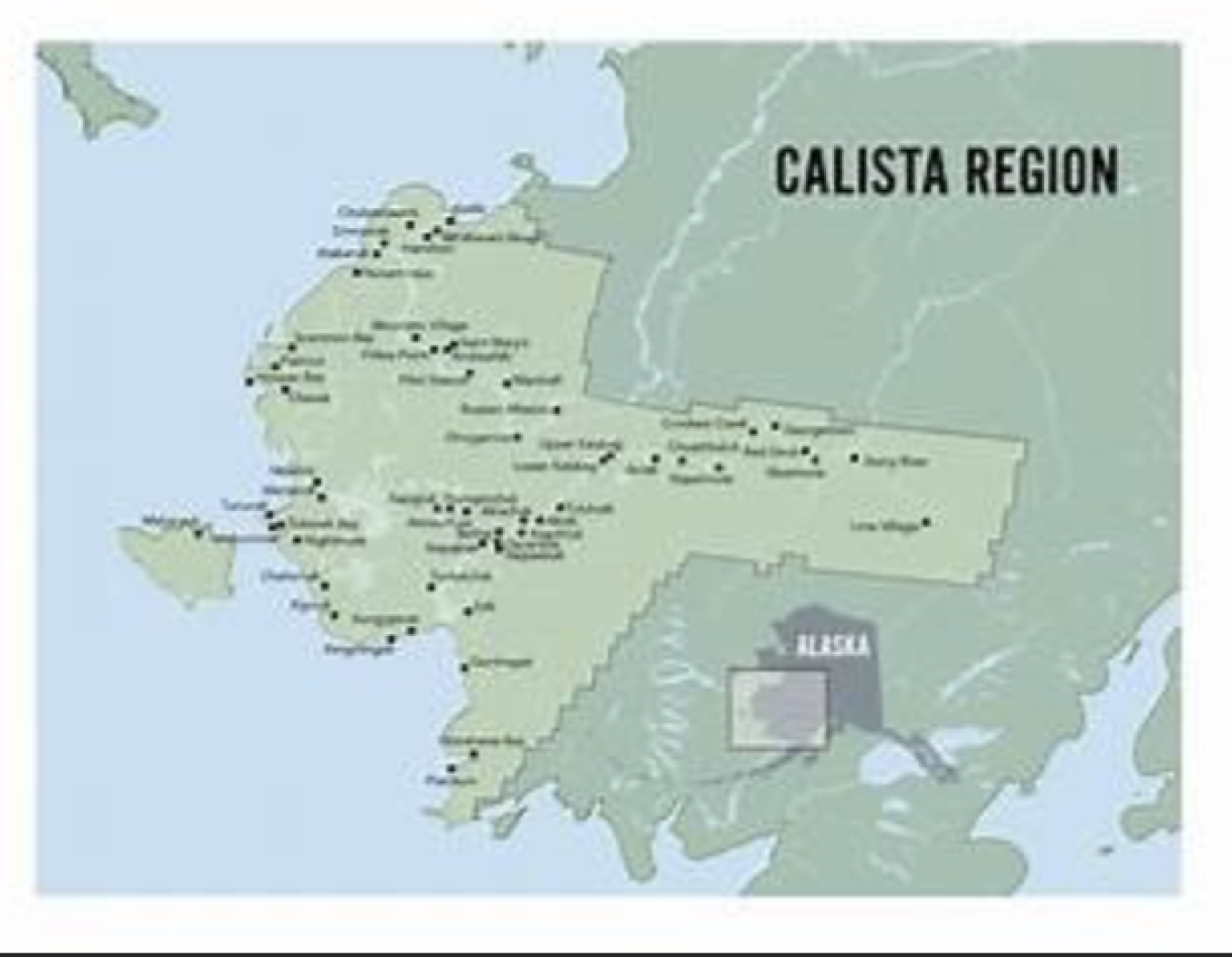 Map of the Calista Region