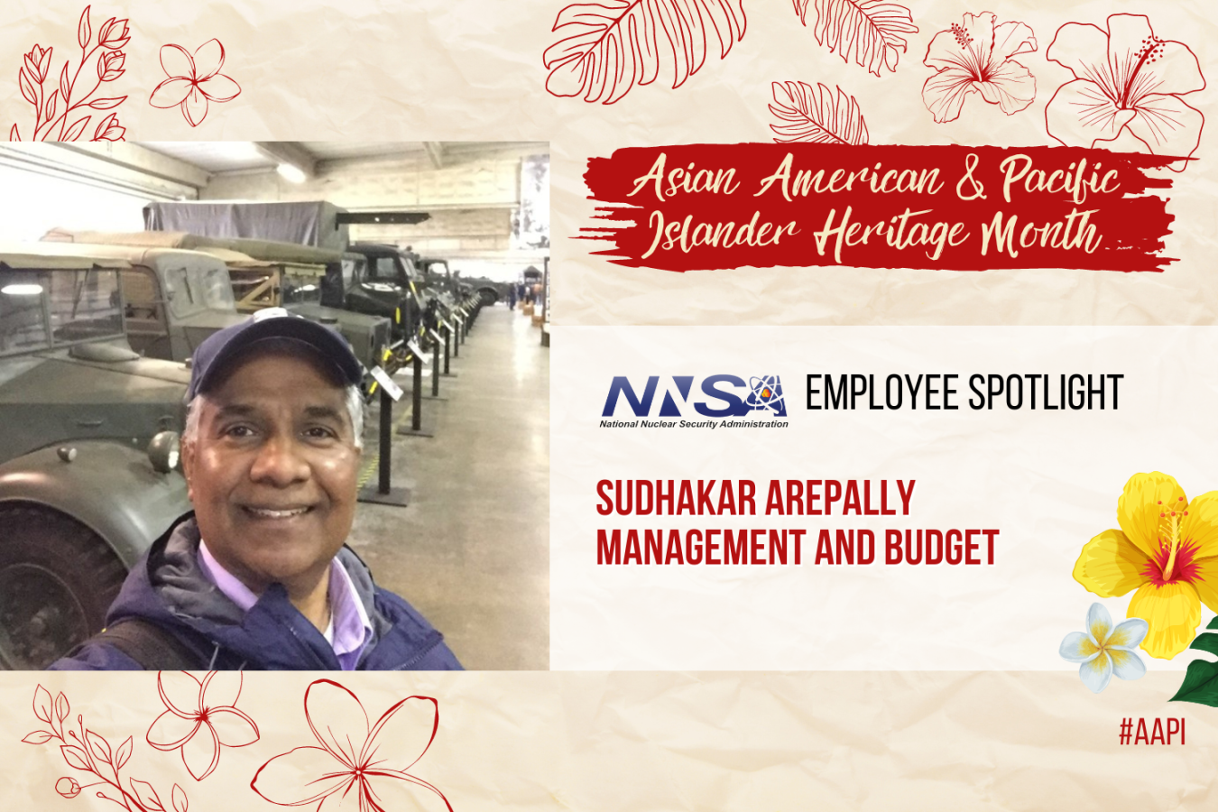 An Asian Pacific American Heritage Month Spotlight for Sudhakar Arepally from the Office of Management and Budget