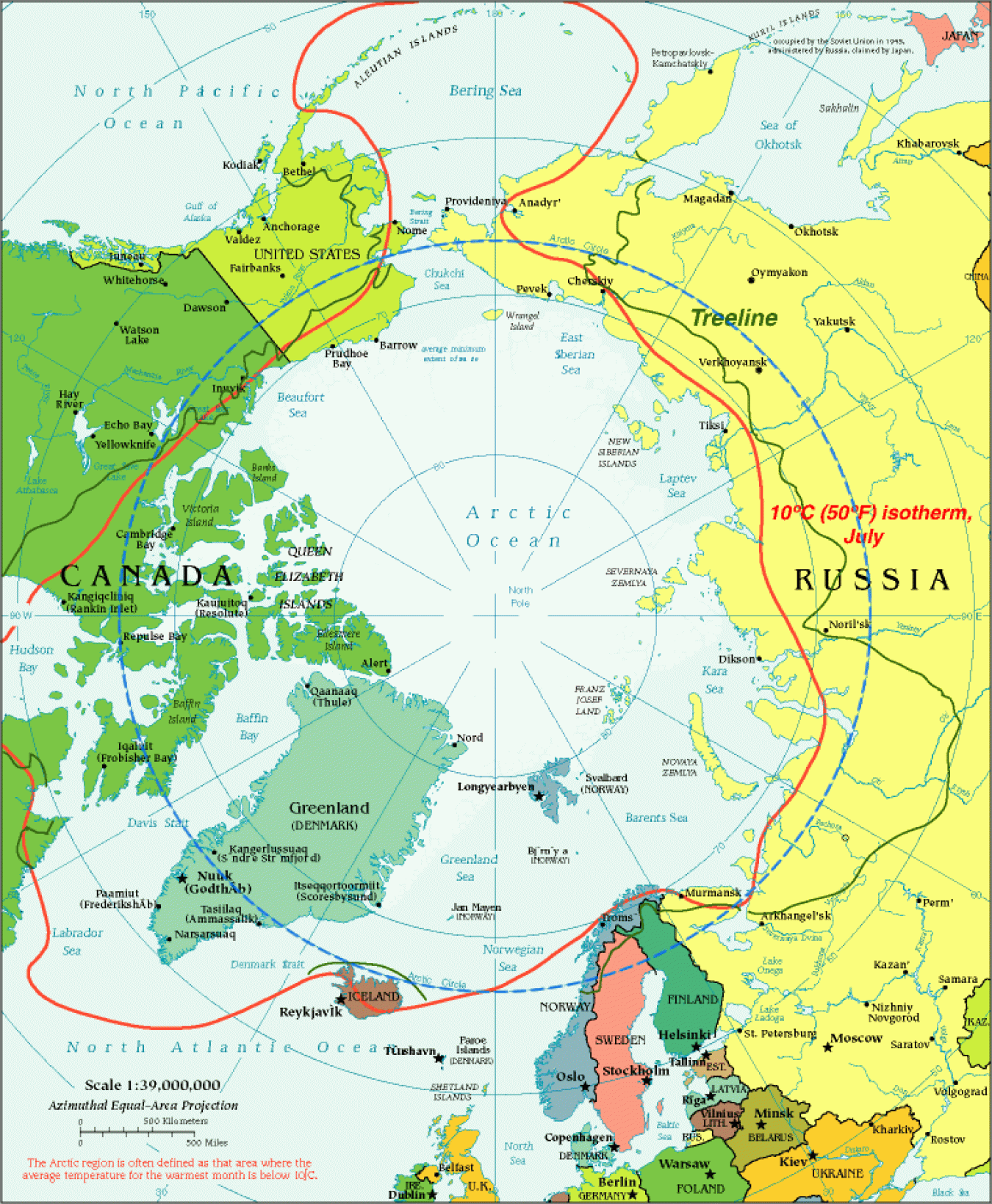 Arctic Region Map