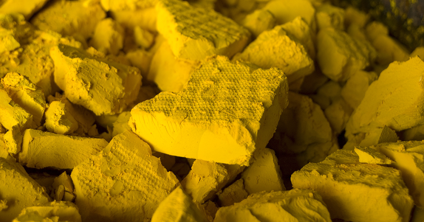 Photo of uranium yellowcake