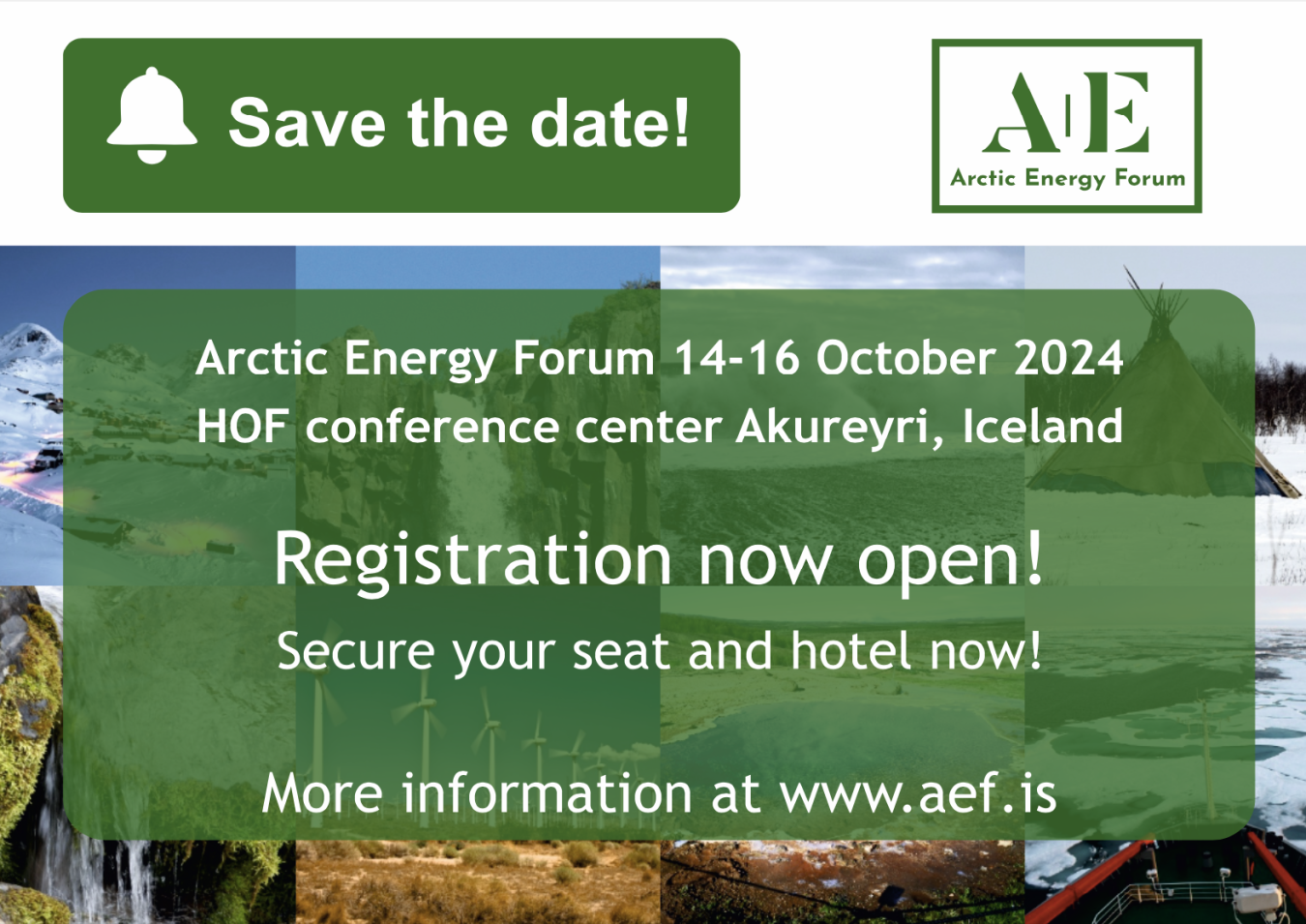 Arctic Energy Forum Save the Date October 14-16