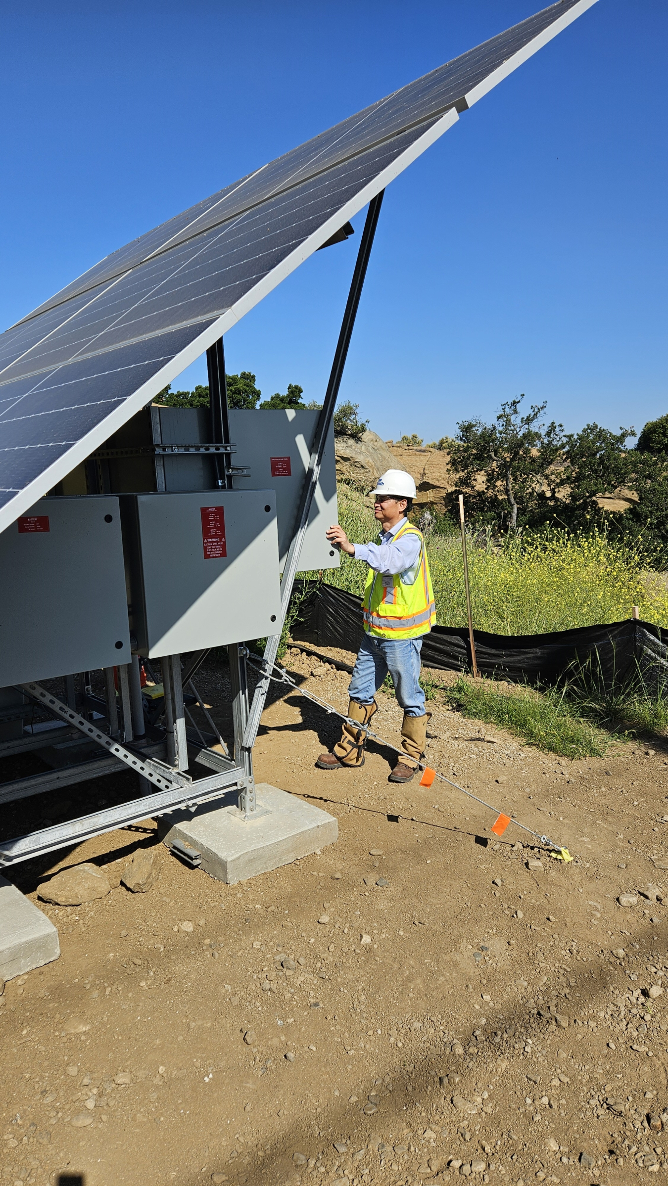 Solar powered automated groundwater pumping system now operating at FSDF 