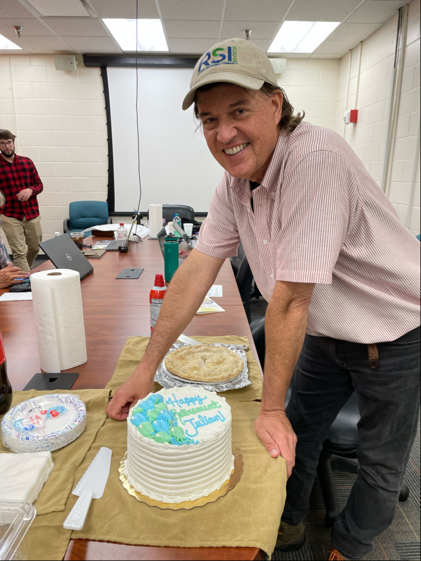 Caballero at his retirement party, July 2024.