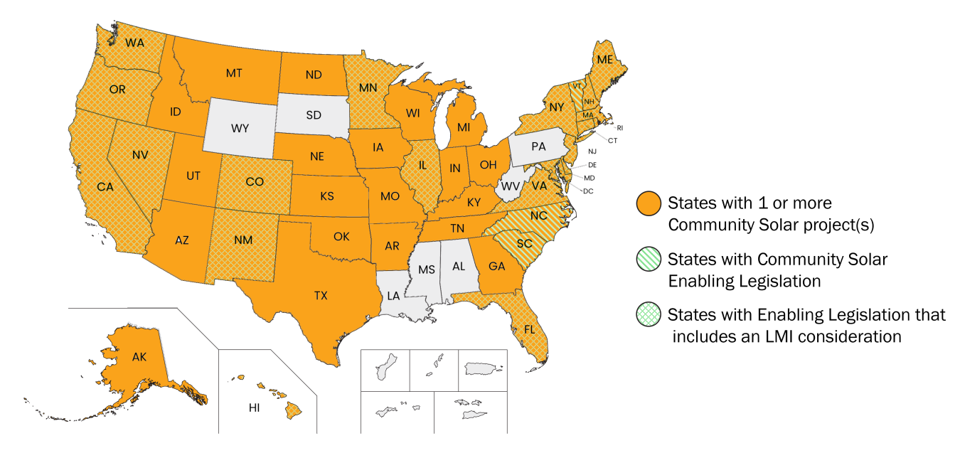 Community Solar Landscape Map