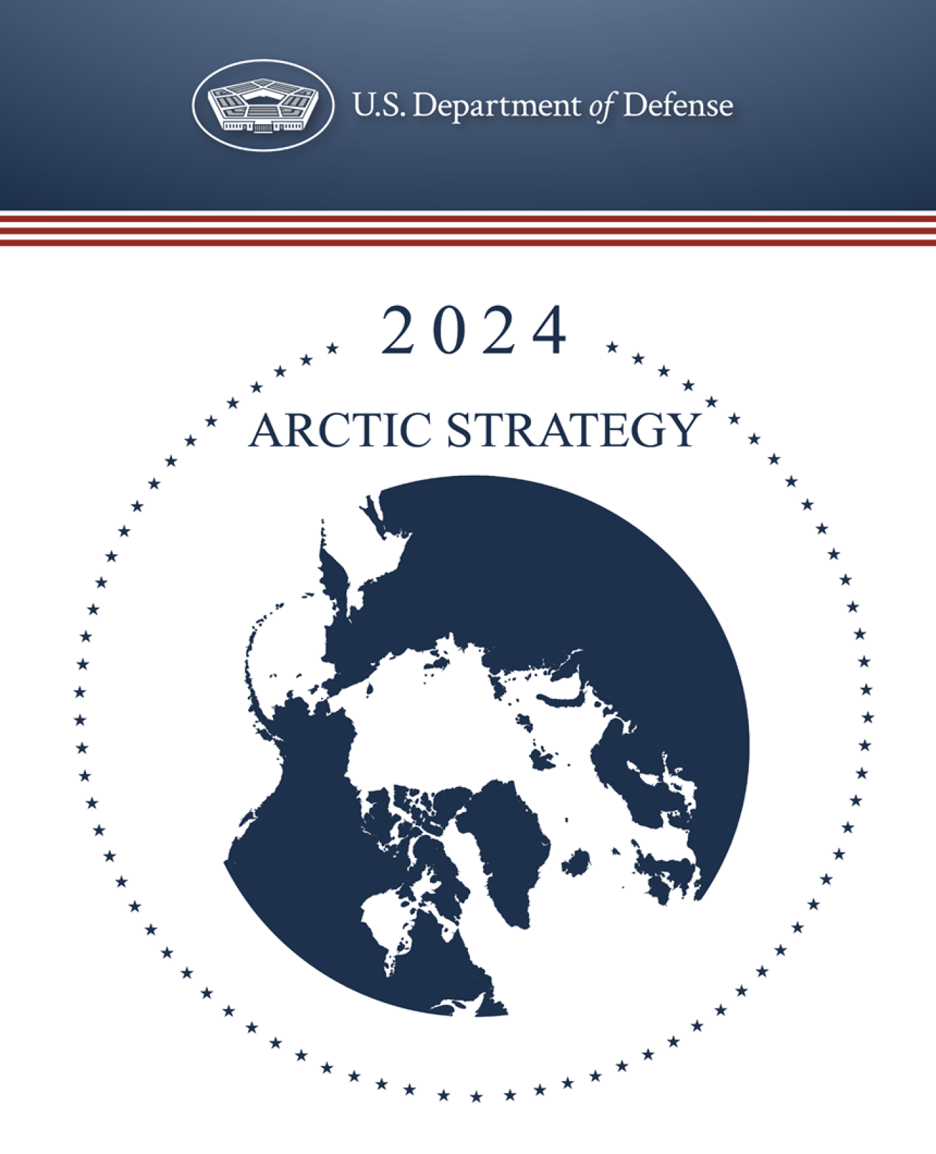 Cover of the Department of Defense Arctic Strategy Document.