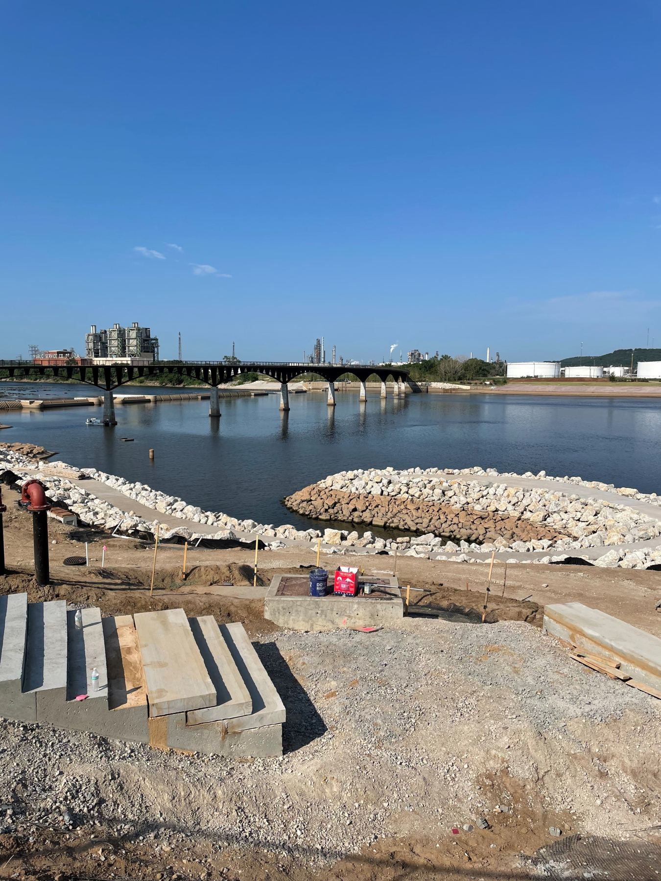 Zink Lake Construction in daylight