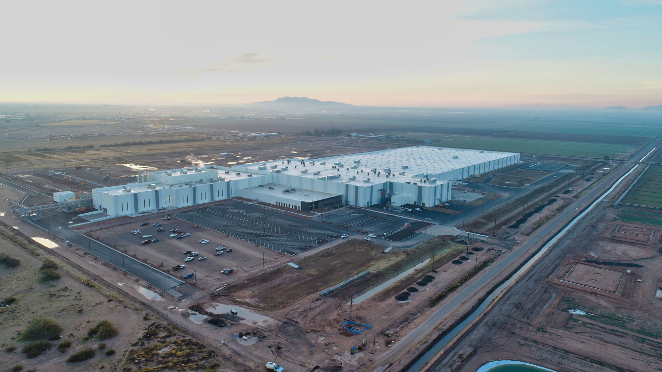 An aerial view of Kohler's Casa Grande, AZ facility