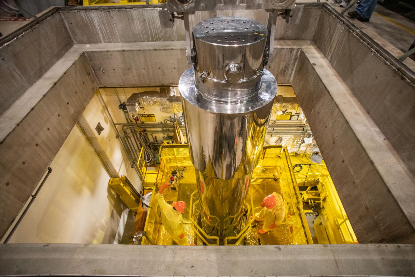 Looking down the Tritium Extraction Facility at Savannah River Site