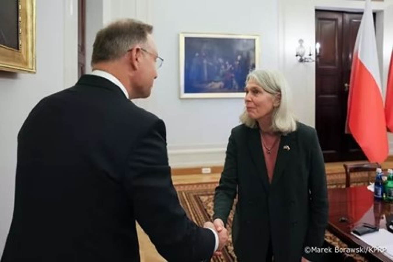 NNSA Administrator Jill Hruby with Polish President Andrzej Duda