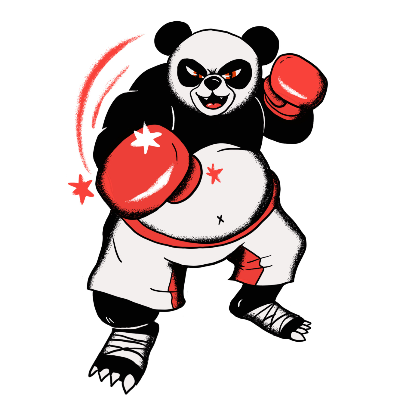 A panda who will punch you