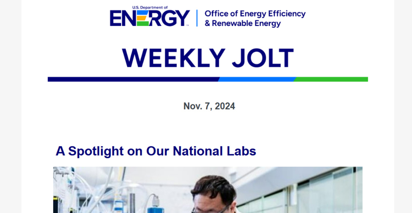 Screenshot of a Weekly Jolt email with updated 2024 branding