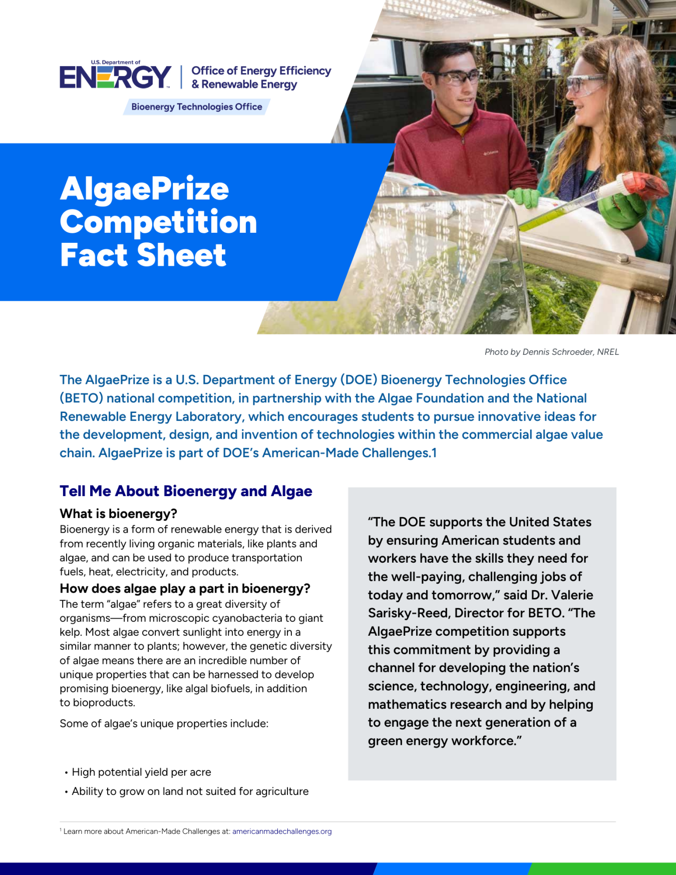 AlgaePrize Fact Sheet Thumbnail