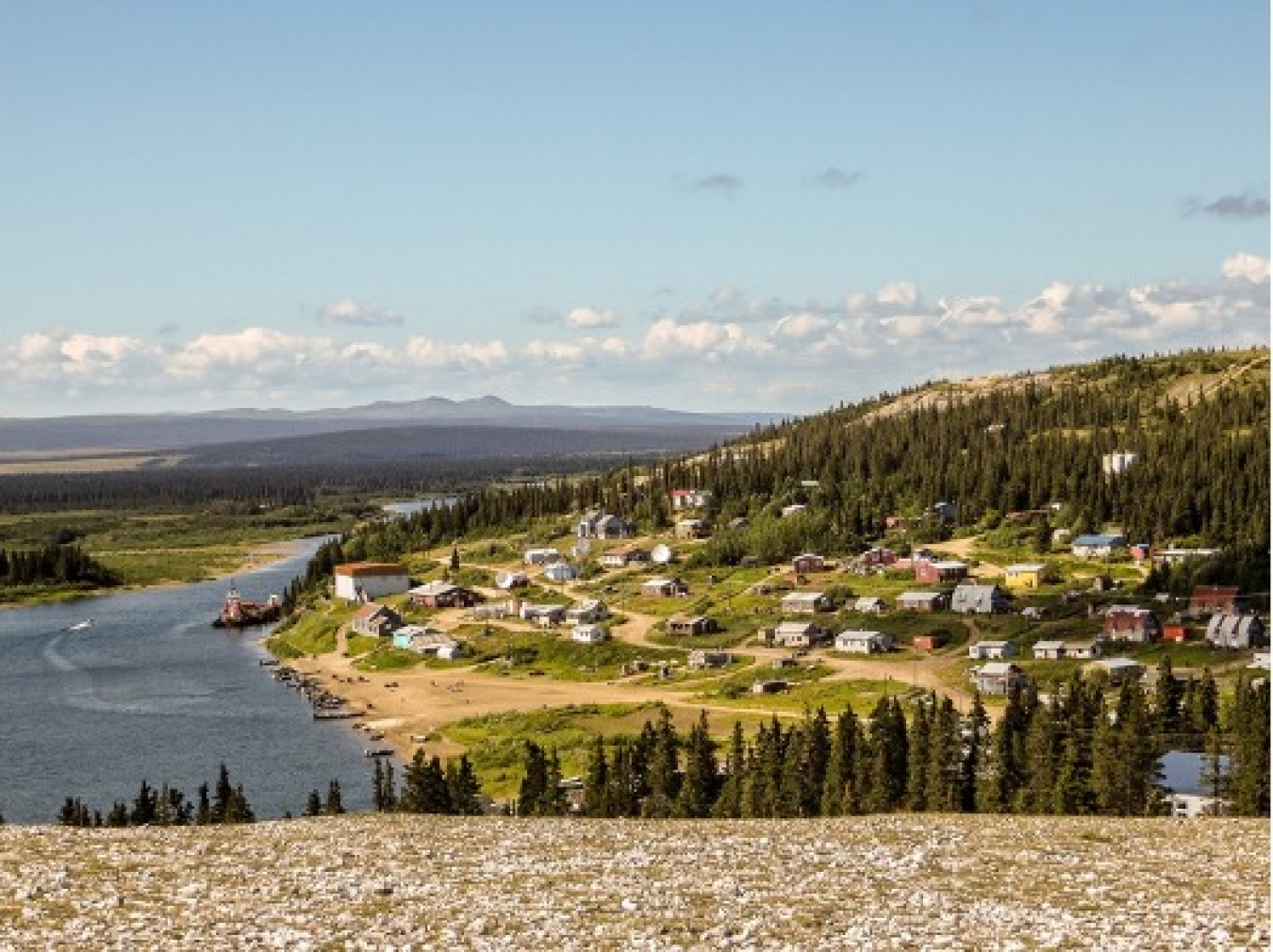 City of White Mountain in summer.