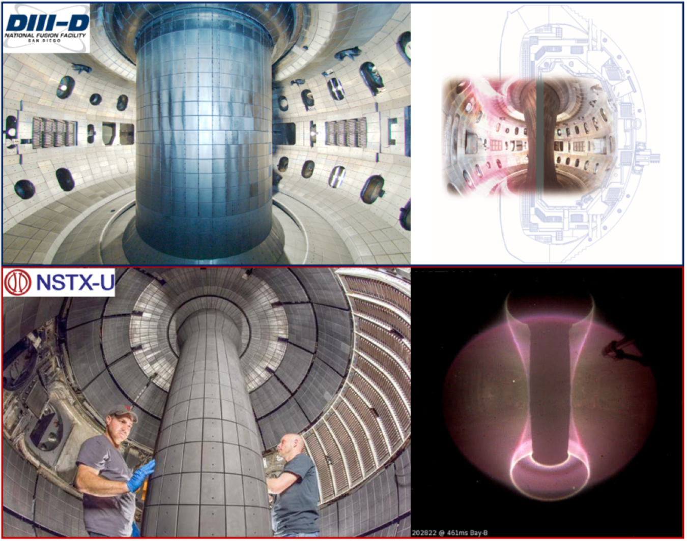 DIIID NSTXU Inside Vessel and with Plasma