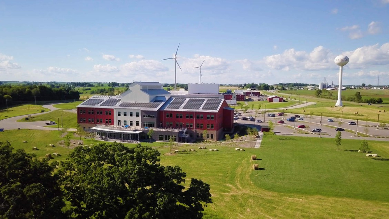 Distributed Solar + Wind - Red Building