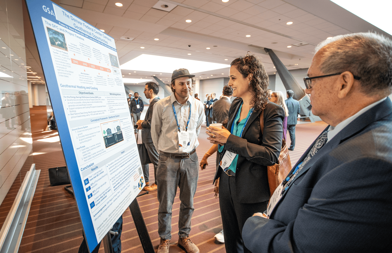 FEMP Director Mary Sotos engages with researchers at the Energy Exchange 2024 in Pittsburgh, Pennsylvania