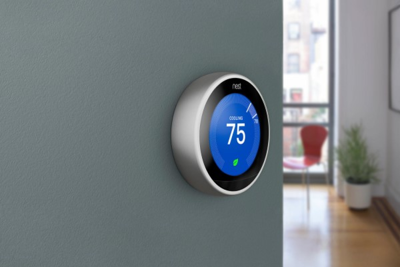 A smart thermostat