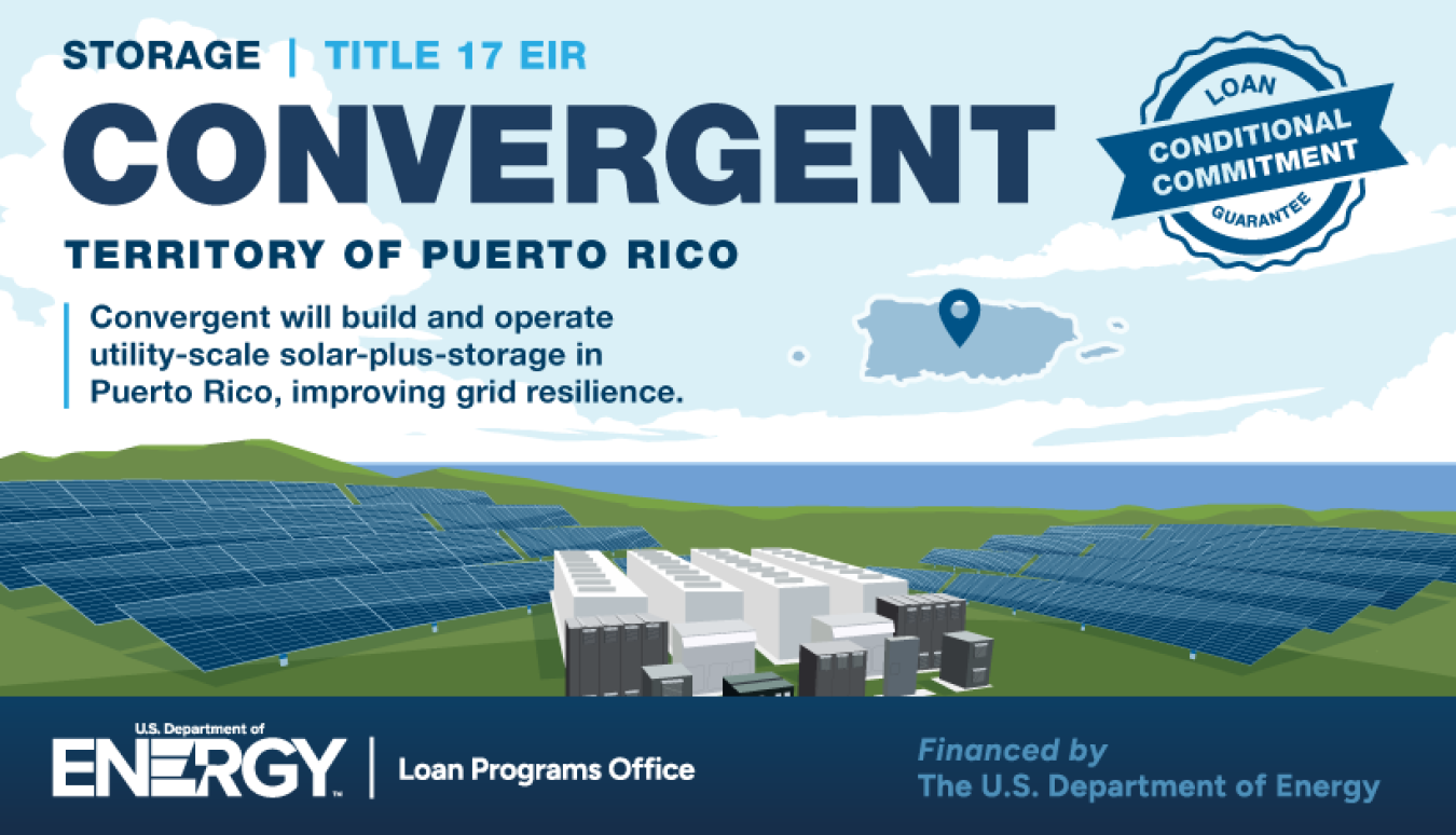 Convergent will build and operate utility-scale solar-plus-storage in Puerto Rico, improving grid resilience.