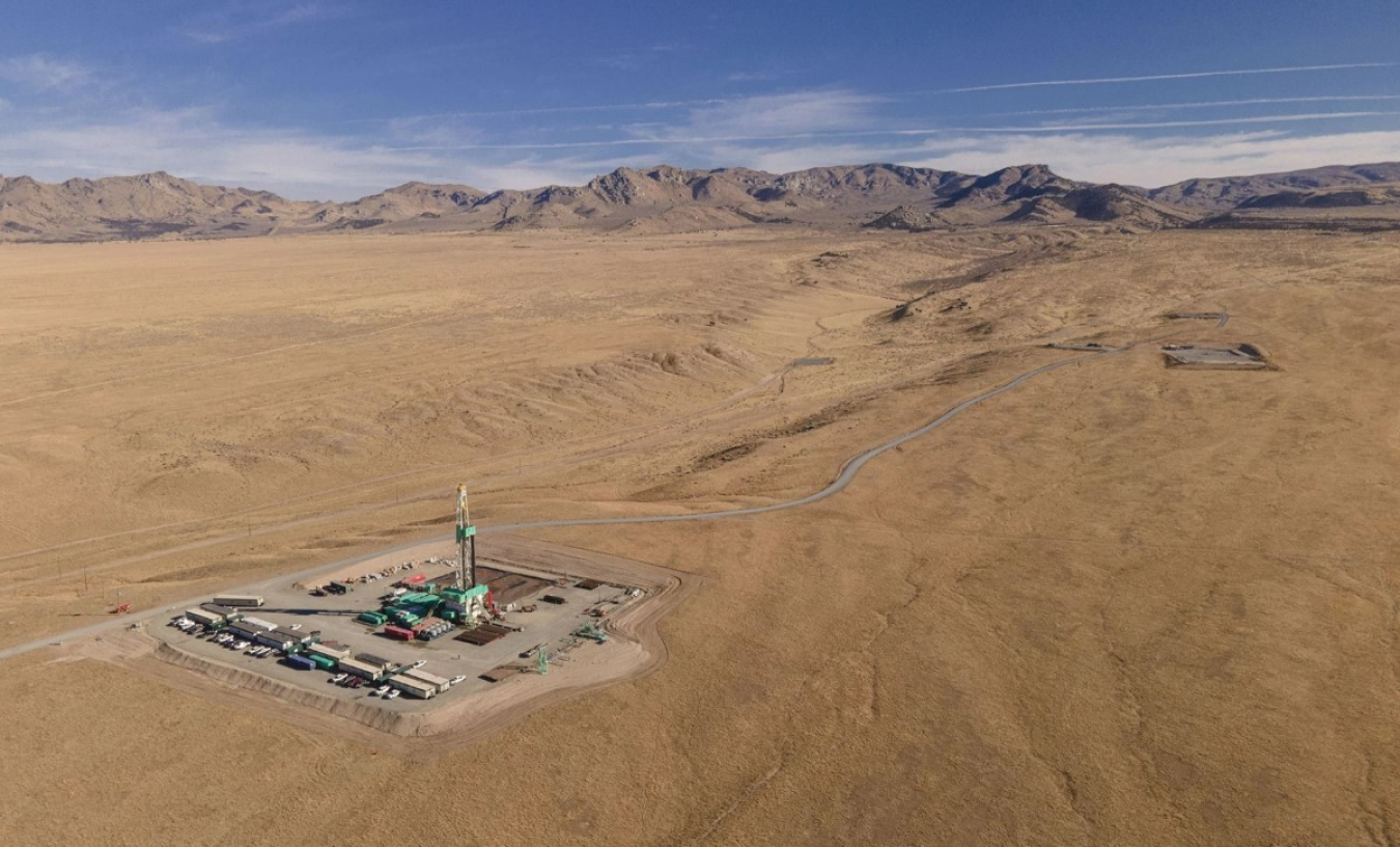 Aerial view of the FORGE site.