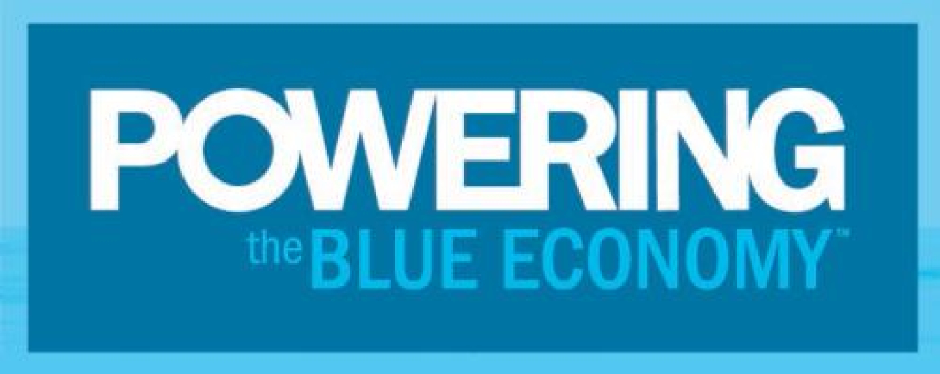 Logo that says Powering the Blue Economy