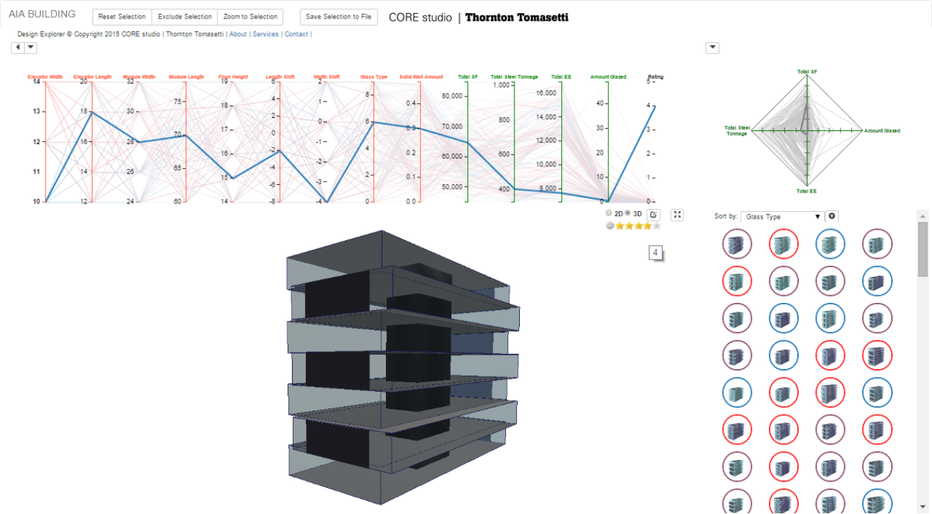 Screenshot of the Design Explorer tool.