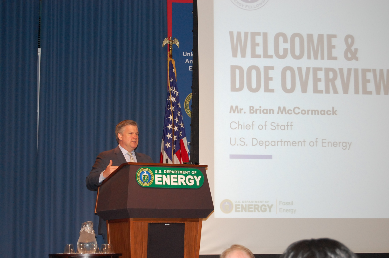 Department of Energy Chief of Staff, Brian McCormack, welcomed participants.