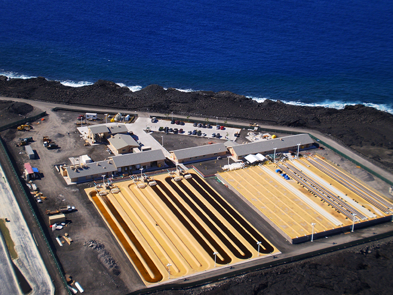 Aerial view of Cellana Inc.’s Kona Demonstration Facility.