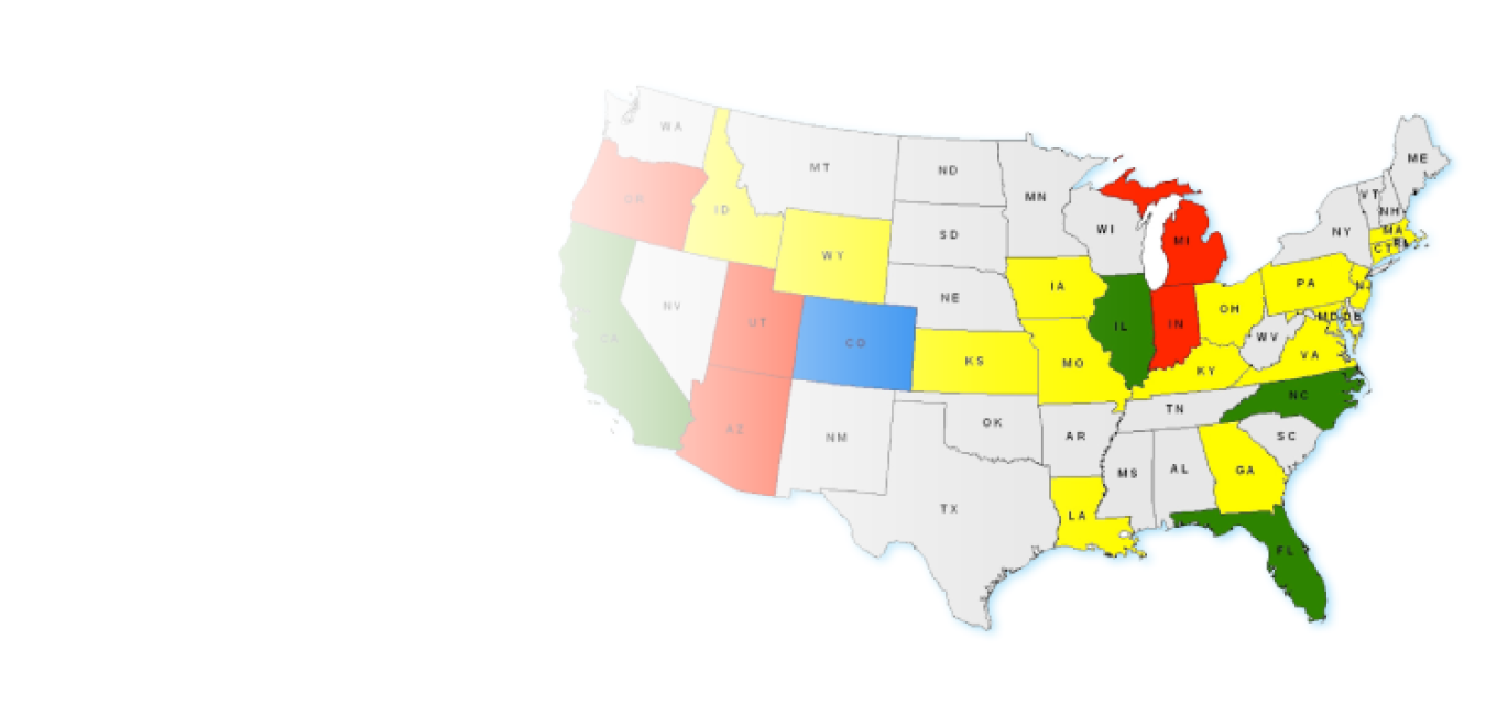 Map of Local Energy Assurance Planning Recipients by City